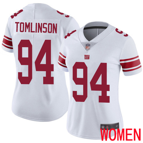 Women New York Giants #94 Dalvin Tomlinson White Vapor Untouchable Limited Player Football NFL Jersey->women nfl jersey->Women Jersey
